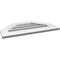Ekena Millwork Octagonal Top Surface Mount PVC Gable Vent: Functional, w/ 3-1/2"W x 1"P Standard Frame, 28"W x 16"H GVPOT28X1601SF - alternate 3